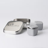 GrowBento Brotdosen Set (Chrome/Grey)
