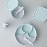 Healthy Meal Set - Divider Plate (Aqua/Aqua)