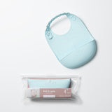 Roll & Lock silicone Bib (Aqua)