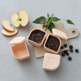 Silipods matbehållare 2-pack (Peach)