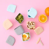 Silipods matbehållare 2-pack (Peach)