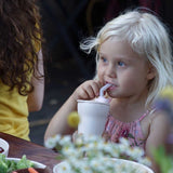 Ersatzteile Kinderbecher - Deckel + Strohhalm (Vanille/Farbe)