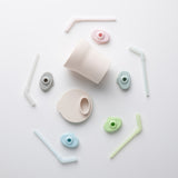 Spare parts children's mug - lid + straw (Vanilla/Colour)