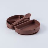 Fold & Scoop - plate + spoon (Pistachio/Pistachio)