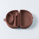Fold & Scoop - plate + spoon (Pistachio/Pistachio)