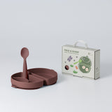 Fold & Scoop - plate + spoon (Pistachio/Pistachio)