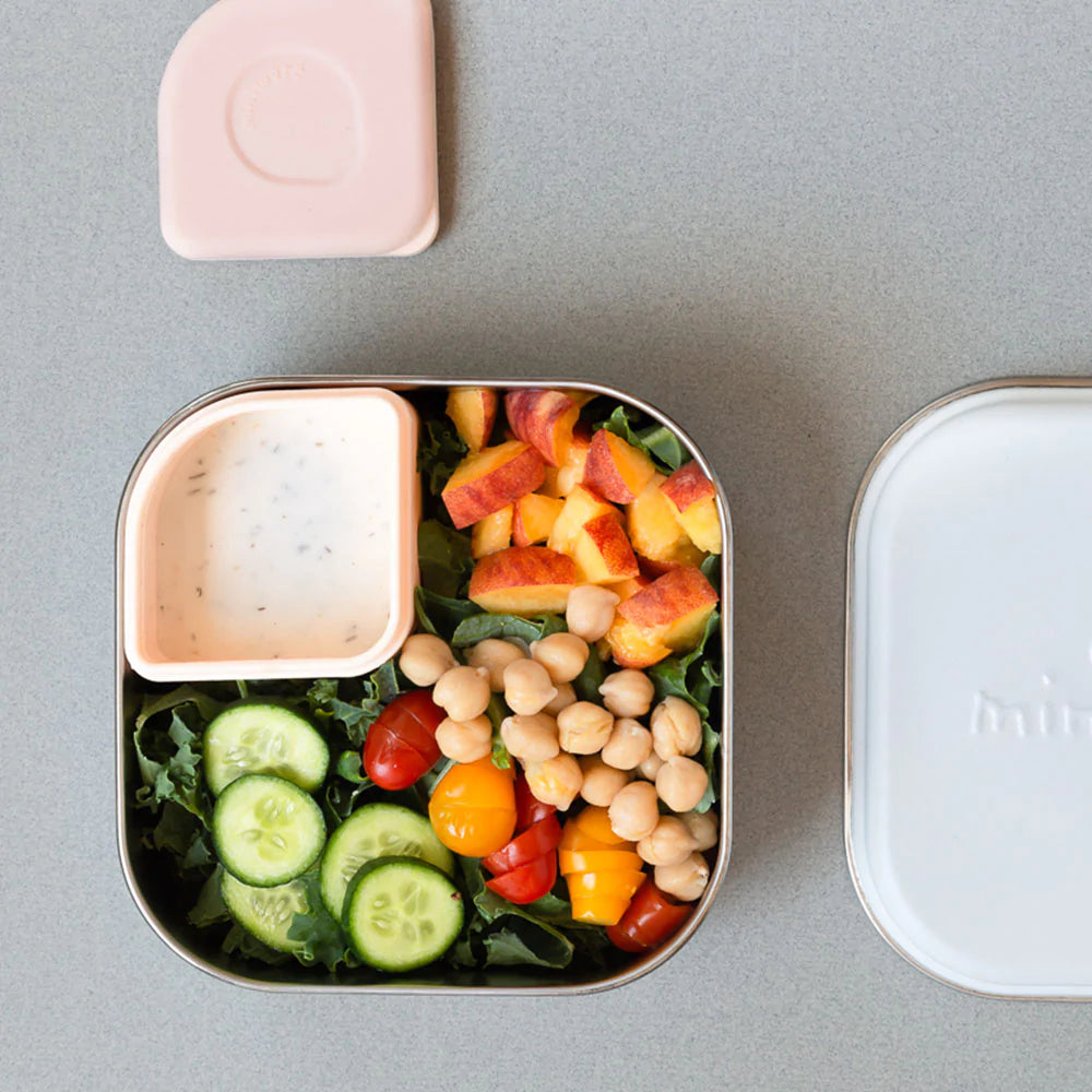 Silipods - Lebensmittelbehälter aus Silikon -Doppelpack (Peach)