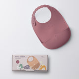 Roll & Lock Silikon Lätzchen (Raspberry)