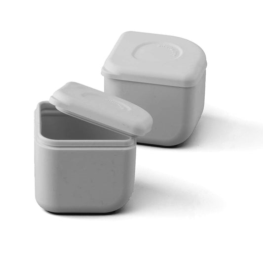 Silipods - Lebensmittelbehälter aus Silikon -Doppelpack (Grey)