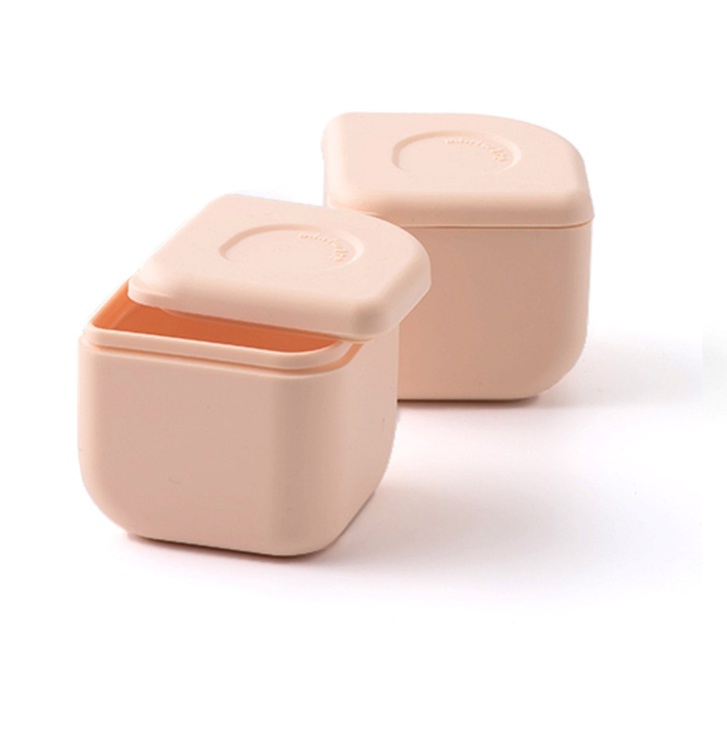 Silipods matbehållare 2-pack (Peach)