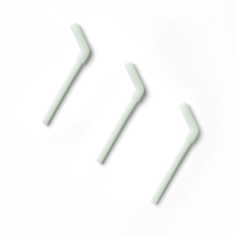Silicone Straw 3 Pack Set (Blue Green)
