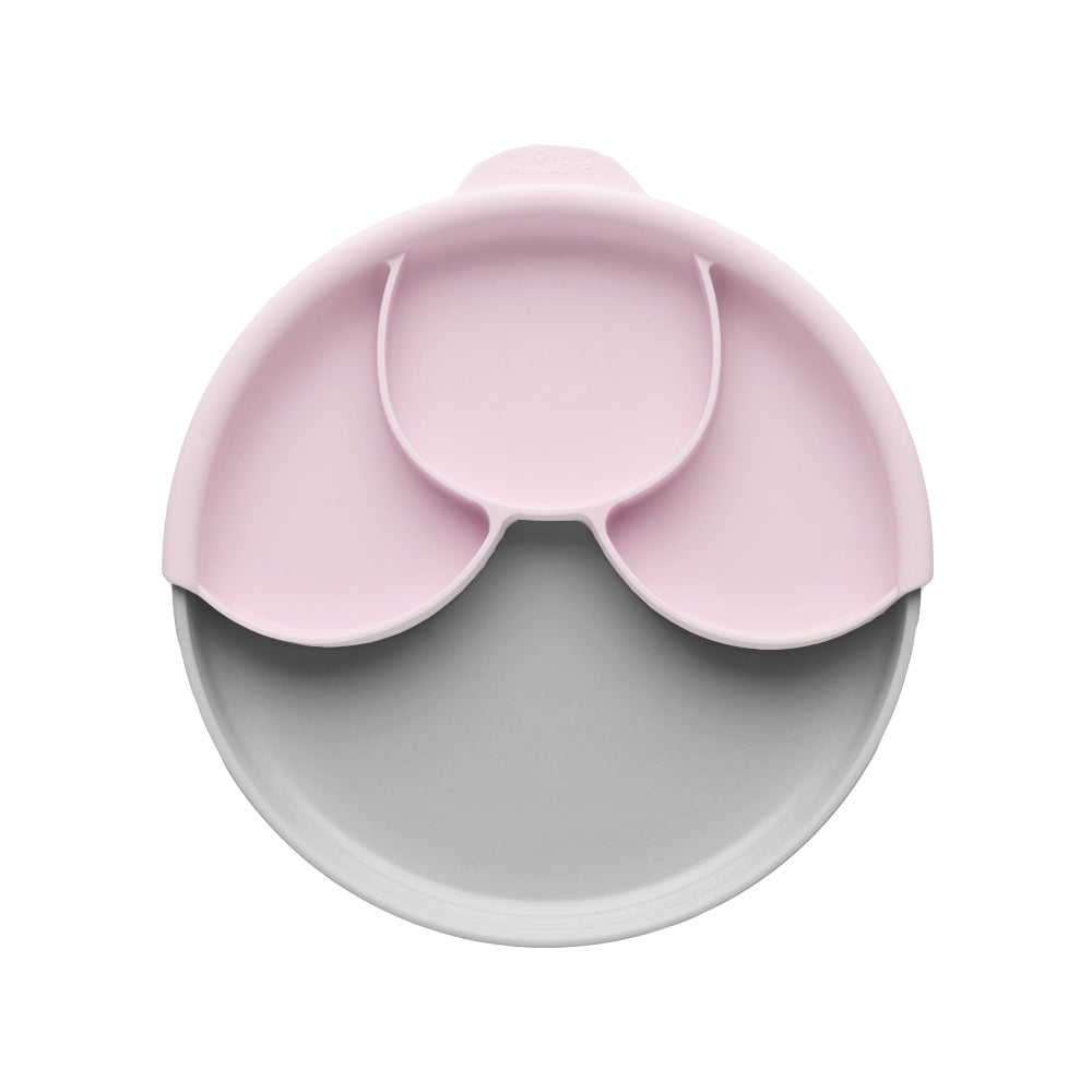 Healthy Meal Set - Divider Plate (Grey/Cotton Candy)