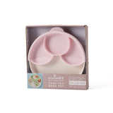 Healthy Meal Set barntallrik (Vanilla/Cotton Candy)