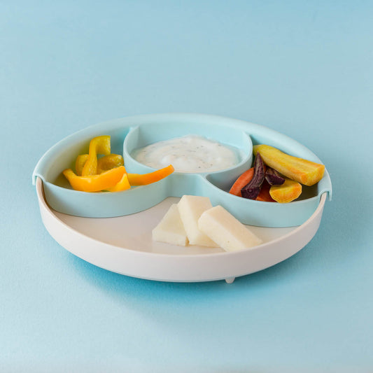 Healthy Meal Set - Divider Plate (Vanilla/Aqua)