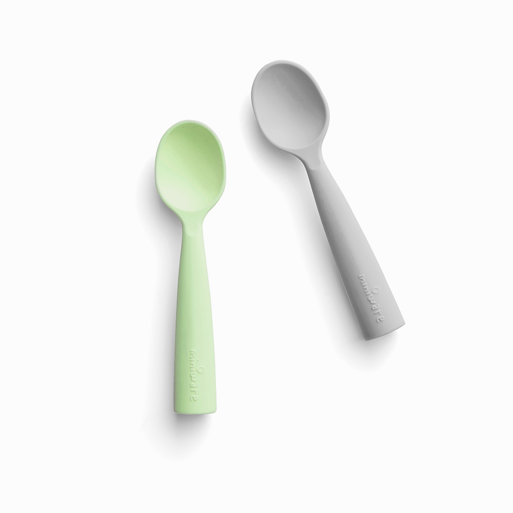Training Spoon Set (Grey/Keylime)
